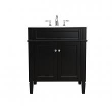 Elegant Lighting VF12530BK - 30 inch Single bathroom vanity in Black