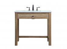 Elegant Lighting VF14836NT - 36 inch ADA compliant bathroom vanity in natural oak