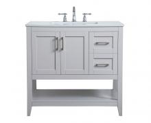 Elegant Lighting VF16036GR - 36 inch Single Bathroom Vanity in Grey