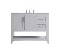 Elegant Lighting VF16042GR - 42 inch Single Bathroom Vanity in Grey