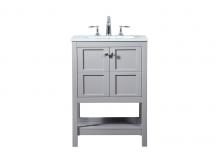 Elegant Lighting VF16424GR - 24 inch Single bathroom vanity in grey
