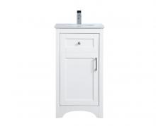 Elegant Lighting VF17018WH - 18 inch Single Bathroom Vanity in White