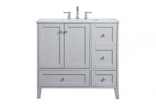 Elegant Lighting VF18036GR - 36 inch Single Bathroom Vanity in Grey