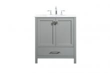 Elegant Lighting VF18830GR - 30 inch Single bathroom vanity in grey