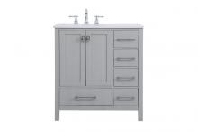 Elegant Lighting VF18832GR - 32 inch Single Bathroom Vanity in Gray