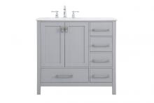 Elegant Lighting VF18836GR - 36 inch Single Bathroom Vanity in Gray
