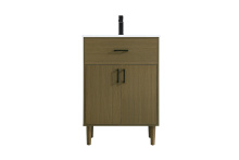 Elegant Lighting VF25024MCB - Vanity Cabinet 2Dr W24''xD19''xH34" Chestnut Brown