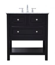Elegant Lighting VF27030BK - 30 in. Single bathroom vanity set in Black