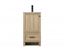 Elegant Lighting VF2818MW - Vanity Cabinet 18"x19"x34" Mango Wood
