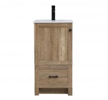 Elegant Lighting VF2818NT - 18 inch Single Bathroom Vanity in Natural oak