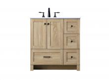 Elegant Lighting VF2832MW - Vanity Cabinet 2dr 4dw 32x19x34 VW Mango Wood