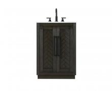 Elegant Lighting VF29024CO - Vanity Cabinet 2Dr W24"xD19"xH34" Chocolate Oak