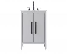 Elegant Lighting VF29324GR - Vanity Cabinet 2Dr 24x21.5x35 Grey