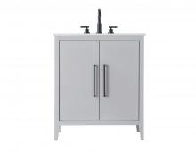 Elegant Lighting VF29330GR - Vanity Cabinet 2Dr 30x21.5x35 Grey