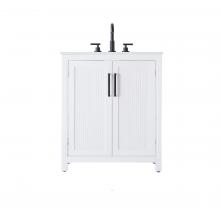 Elegant Lighting VF29530WH - Vanity Cabinet 2Dr 30x21.5x35 White
