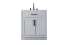 Elegant Lighting VF29730GR - Vanity Cabinet 2Dr1Dw 30"W x 22"D x 35''H Grey
