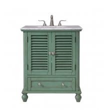 Elegant Lighting VF30530VM - 30 In.Single Bathroom Vanity Set In Vintage Mint