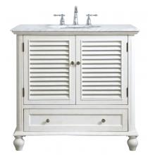 Elegant Lighting VF30536AW - 36 inch Single Bathroom Vanity in Antique White