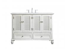 Elegant Lighting VF30548AW - 48 inch Single Bathroom Vanity in Antique White