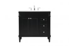 Elegant Lighting VF31836BK - 36 inch Single bathroom vanity in black