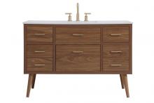 Elegant Lighting VF41048WB - 48 inch bathroom vanity in Walnut Brown