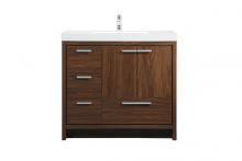Elegant Lighting VF46036MWT - 36 inch Single bathroom vanity in Walnut