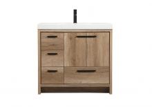 Elegant Lighting VF46036NT - 36 inch Single bathroom vanity in natural oak