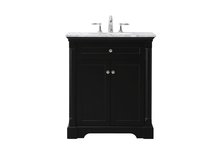 Elegant Lighting VF53030BK - 30 inch Single bathroom vanity set in black