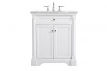 Elegant Lighting VF53030WH - 30 inch Single bathroom vanity in  White