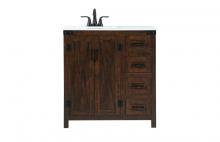 Elegant Lighting VF90232EX - 32 inch Single bathroom vanity in expresso