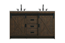 Elegant Lighting VF90554DEX - Vanity Cabinet 2Dr 2Dw 54''x34''x22'' Expresso