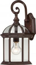 Nuvo 60/3495 - Boxwood; 1 Light; 15 in.; Outdoor Wall with Clear Beveled Glass; Color retail packaging; Rustic