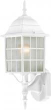 Nuvo 60/4901 - Adams; 1 Light; 18 in.; Outdoor Wall with Frosted Glass; White Finish