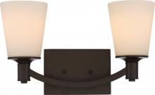 Nuvo 60/5922 - Laguna; 2 Light; Vanity with White Glass; Forest Bronze Finish
