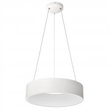 Nuvo 62/1455R1 - Orbit; 20 Watt LED Pendant; CCT Selectable 3000K/4000K/5000K; White Finish