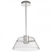 Nuvo 62/2052 - Edmond; 17 Inch LED Pendant; Polished Nickel; Polished Nickel Finish