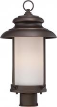 Nuvo 62/634 - Bethany; LED Outdoor Post with Satin White Glass; Forest Bronze Finish