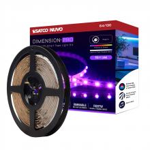 Nuvo 64/130 - Dimension Pro; Tape Light strip; 16 ft.; Hi-Output; RGB plus Tunable White; Plug connection;